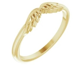 [R50001:102:P] Angel Wing Stackable Ring